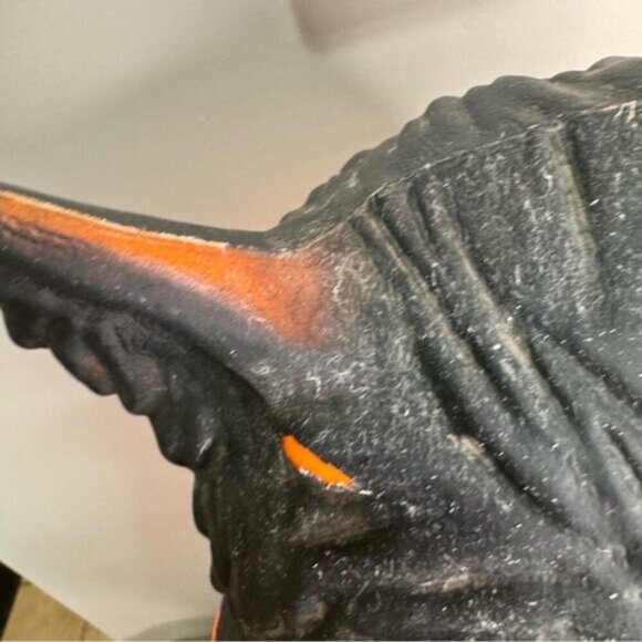 Vintage 90s Halloween Blow Mold Pumpkin Black Cat Jack-O-Lantern - Picture 4 of 15